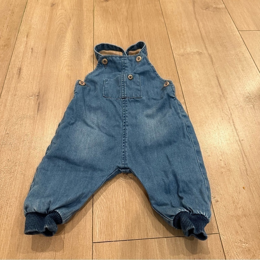 Zara denim overalls ZARA MINI COLLECTION Denim Dungarees, SIZE 1-3 Months (62cm)